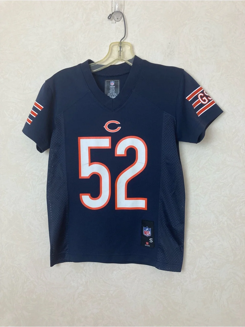 Chicago Bears Kids Navy #52 Mack Football Jersey Youth Size S